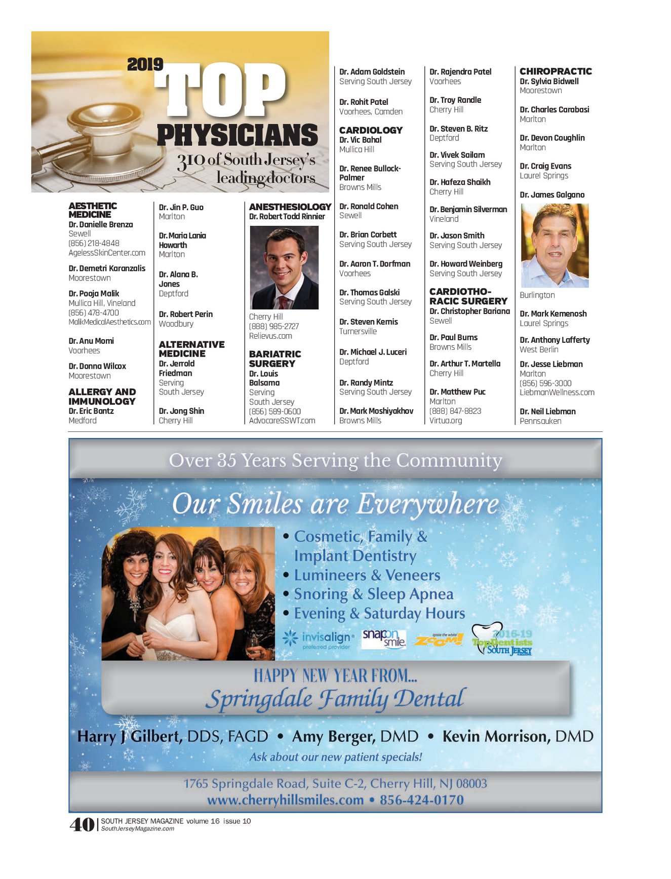 South Jersey Magazine Marlton / Medford Issue 10 (January 2020)