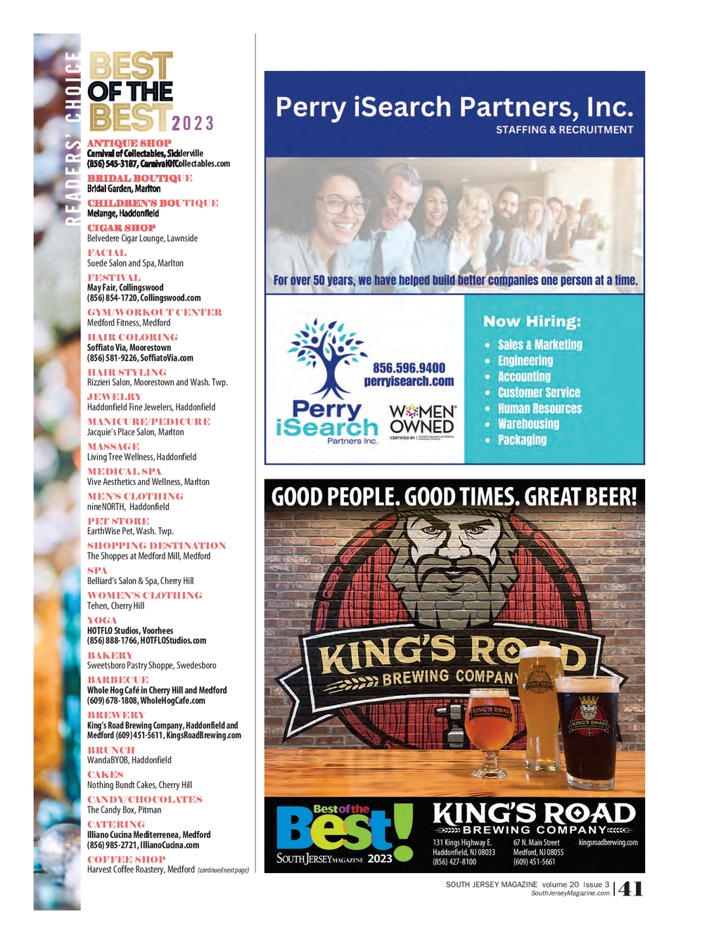 South Jersey Magazine Marlton / Medford Issue 3 (June 2023)