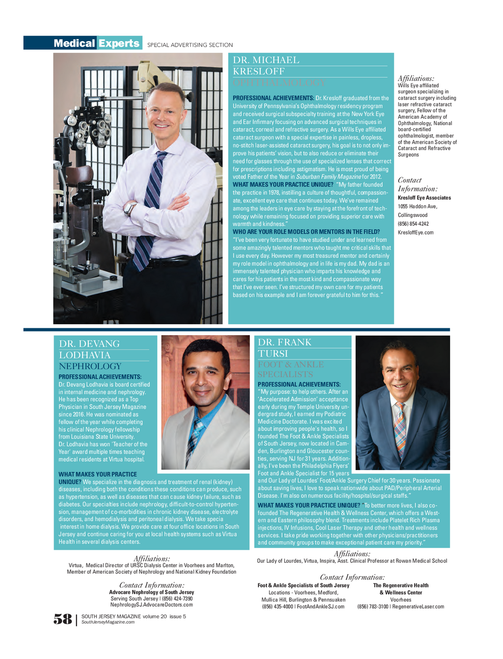 South Jersey Magazine Cherry Hill / Haddonfield / Voorhees Issue 5